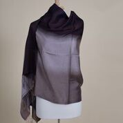 Silky Two-Faced Shawl, Earth Colors