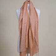 Silky Two Faced Coral Pink Shawl
